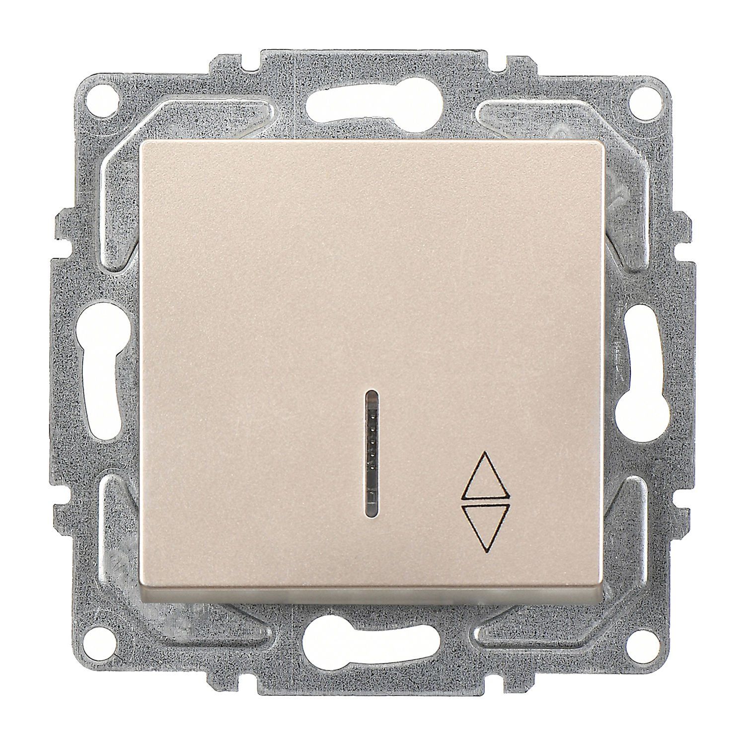 Günsan Eqona Metalik Bej Klipsli Eqona Işıklı Vavien Anahtar