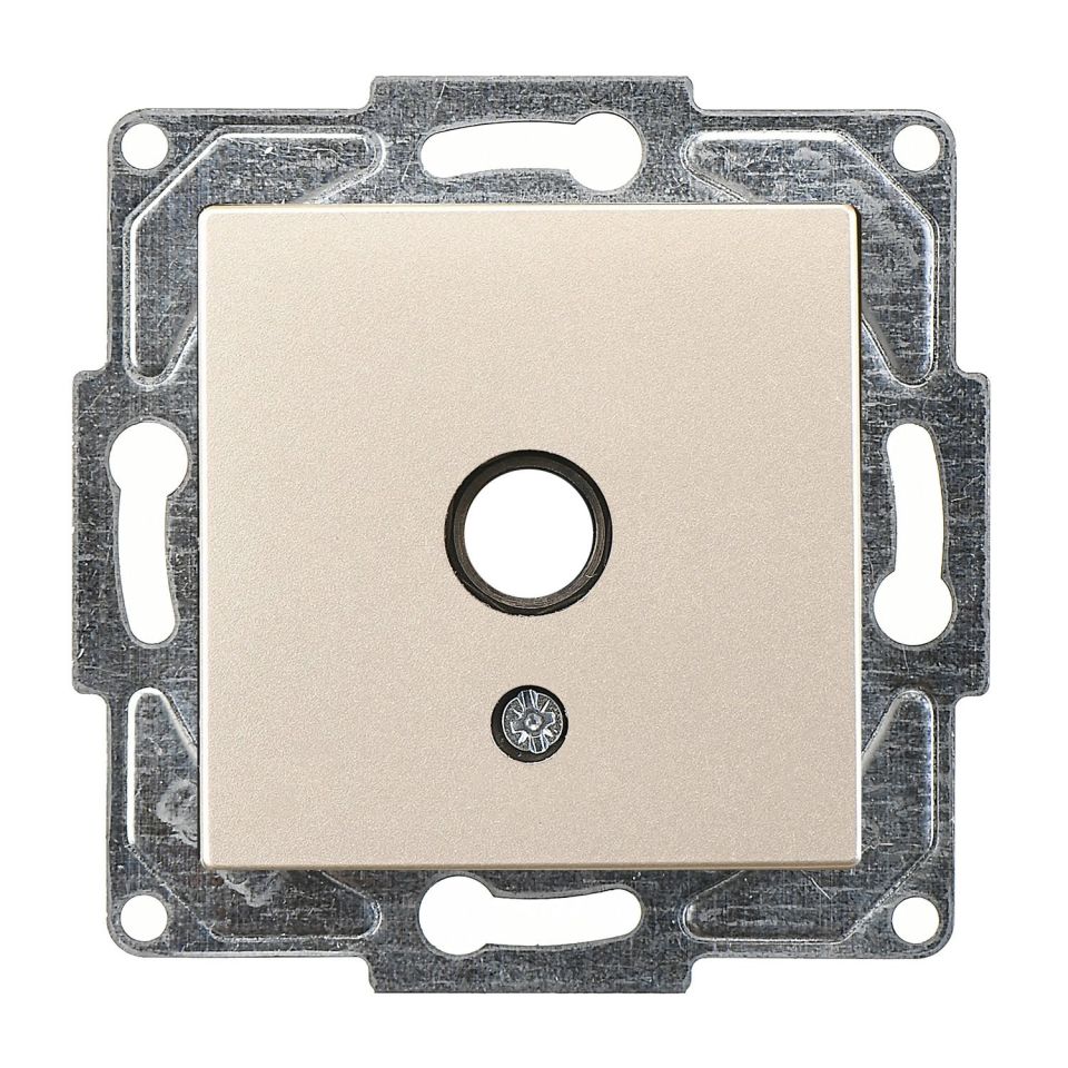 Günsan Eqona Metalik Bej Vidalı Mikrofon Prizi