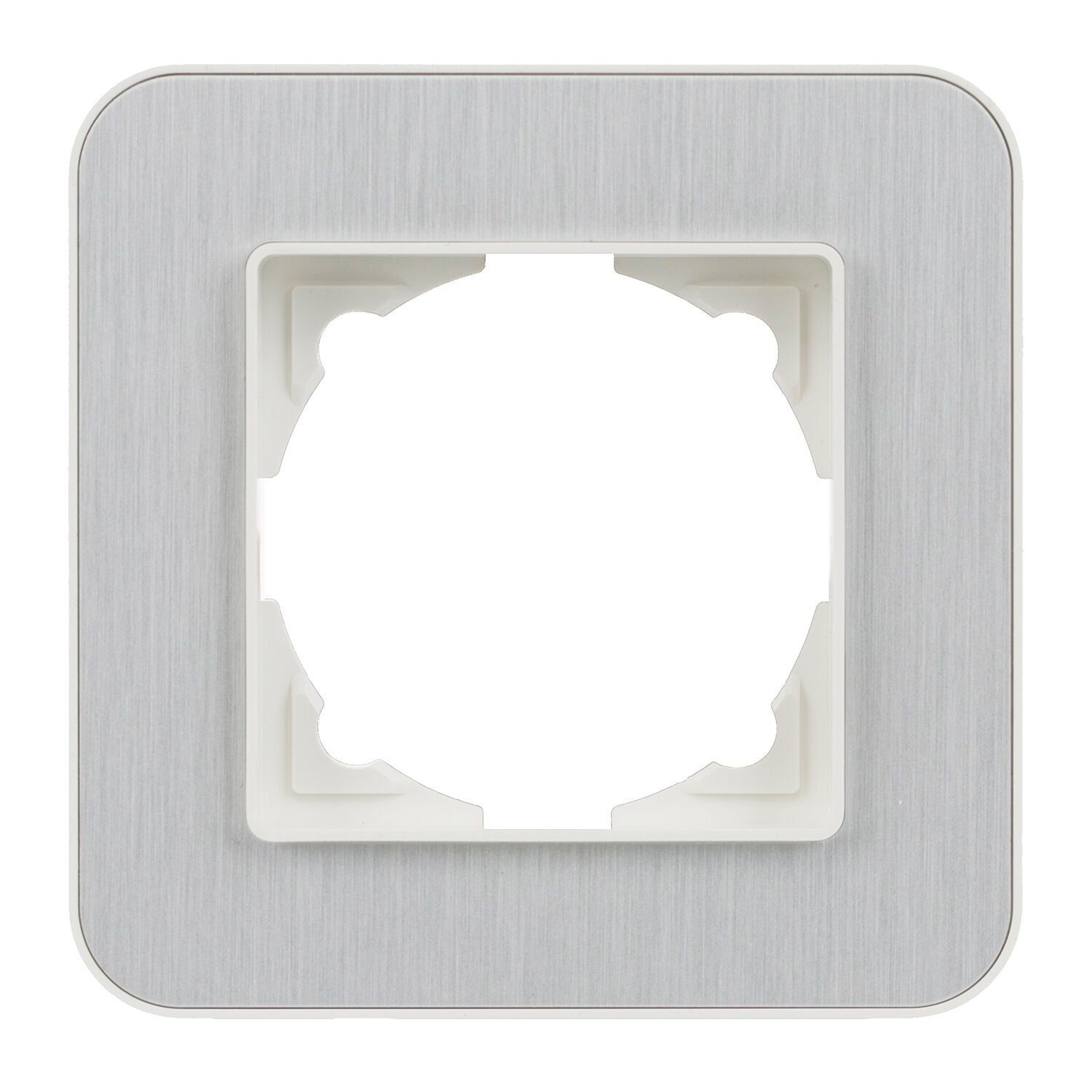 Günsan Radius Fildişi Beyazı & Silver Light Tekli Çerçeve