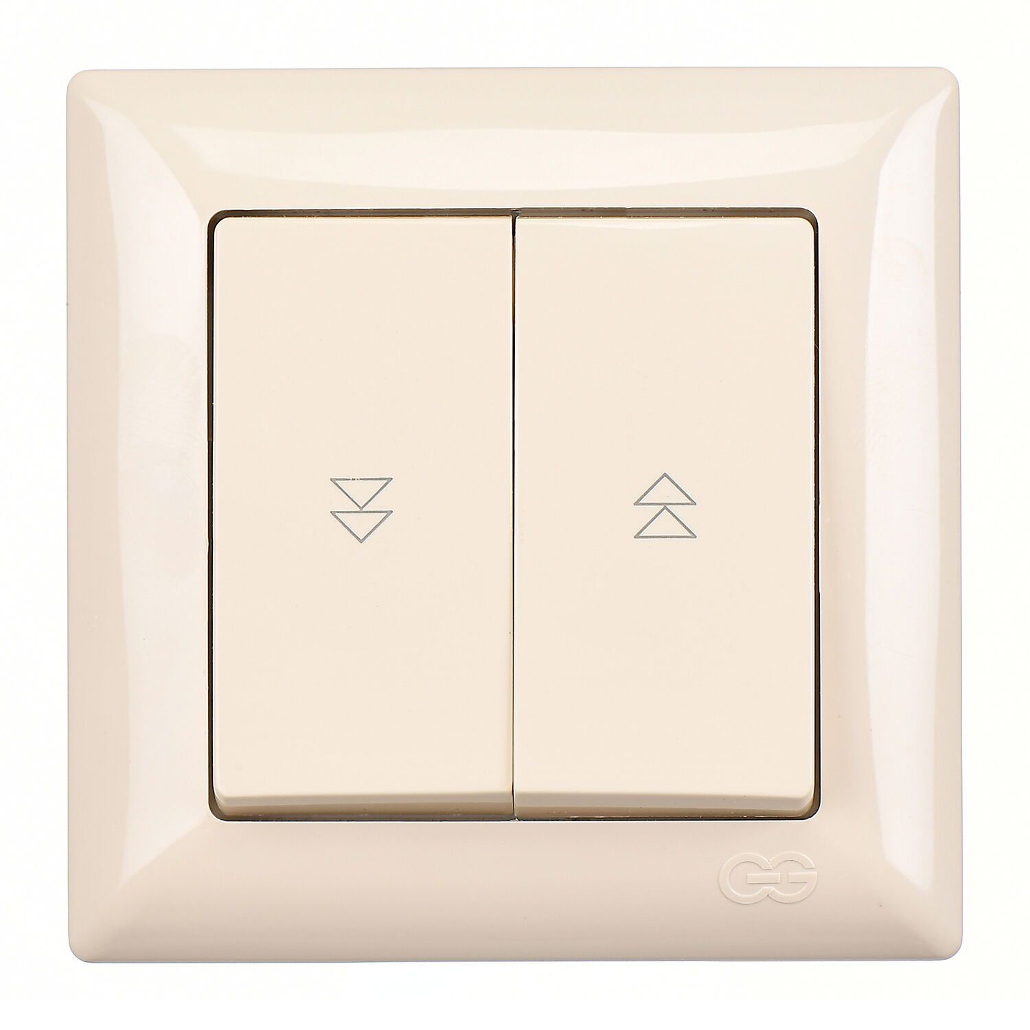 Günsan Visage Jaluzi Kumanda Anahtarı (İki Düğmeli) (klipsli) Krem