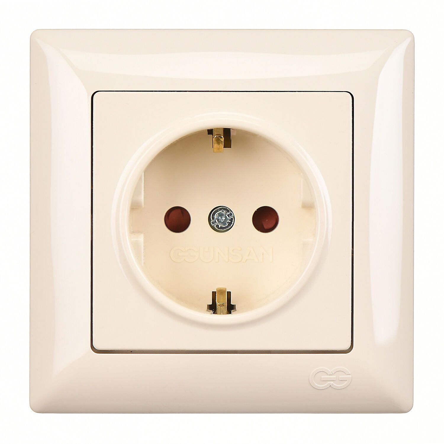 Günsan Visage Çocuk Korumalı Topraklı Priz (klipsli) Krem