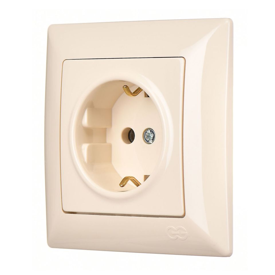 Günsan Visage Topraklı Priz (klipsli) Krem