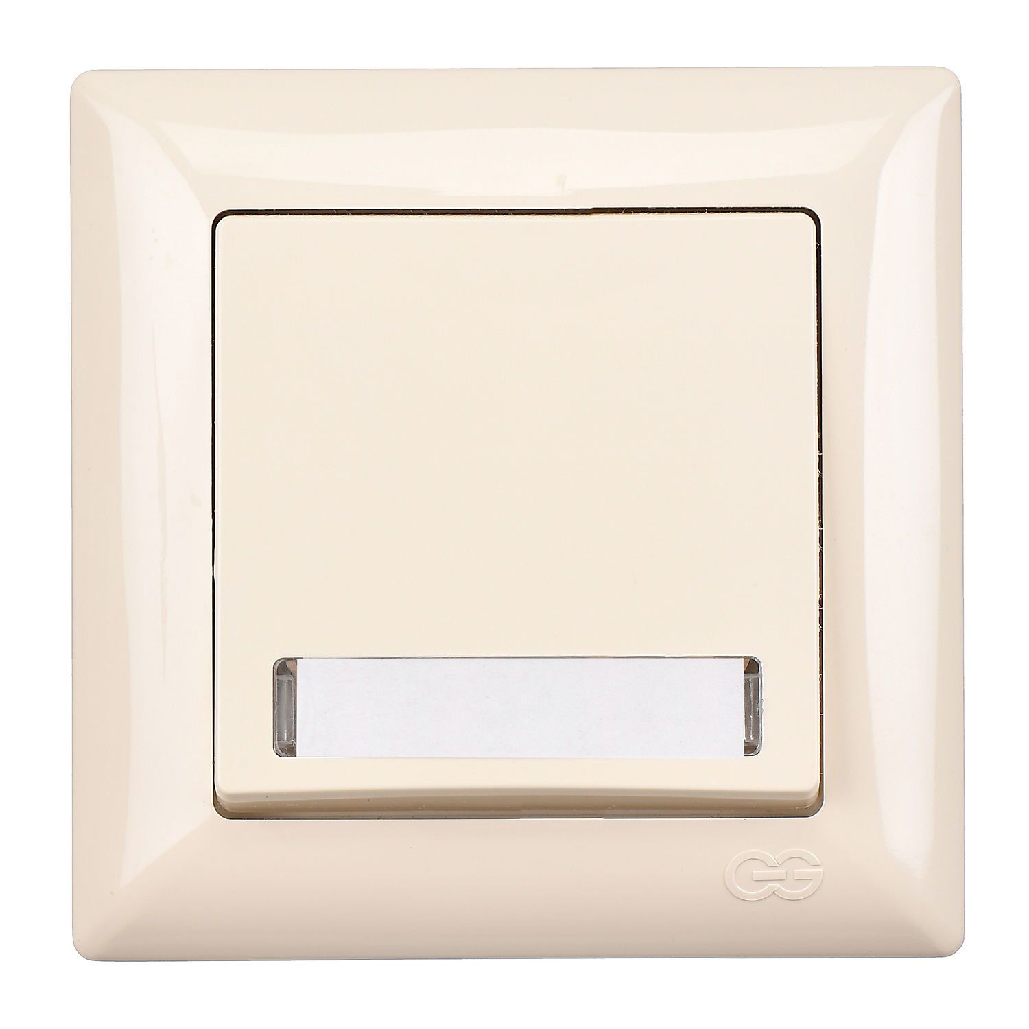 Günsan Visage Işıklı Etiketli Zil Butonu 12V (klipsli) Krem