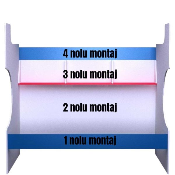 Yavrulu Ranza % 100 MDF Merdivenleri Çekmeceli