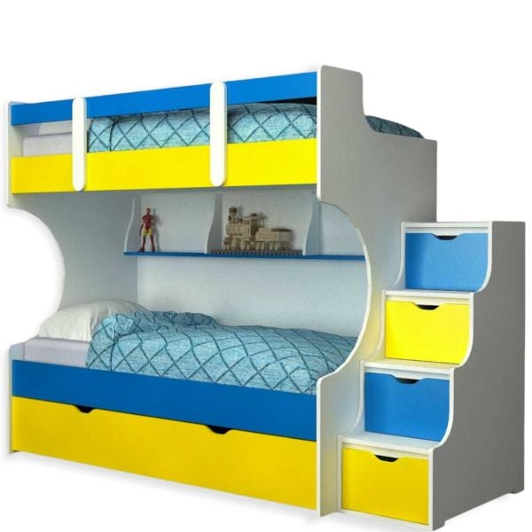 Yavrulu Ranza % 100 MDF Merdivenleri Çekmeceli