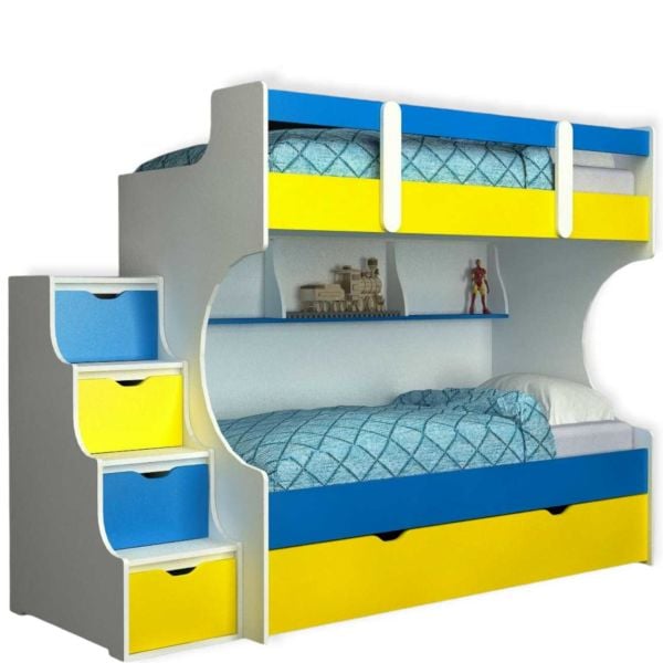 Yavrulu Ranza % 100 MDF Merdivenleri Çekmeceli