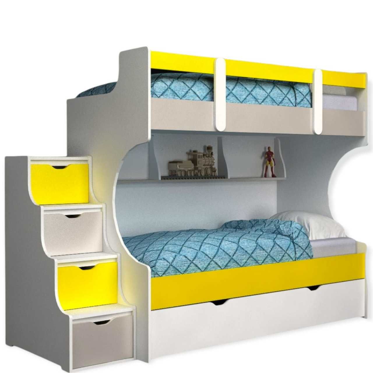 Yavrulu Ranza % 100 MDF Merdivenleri Çekmeceli