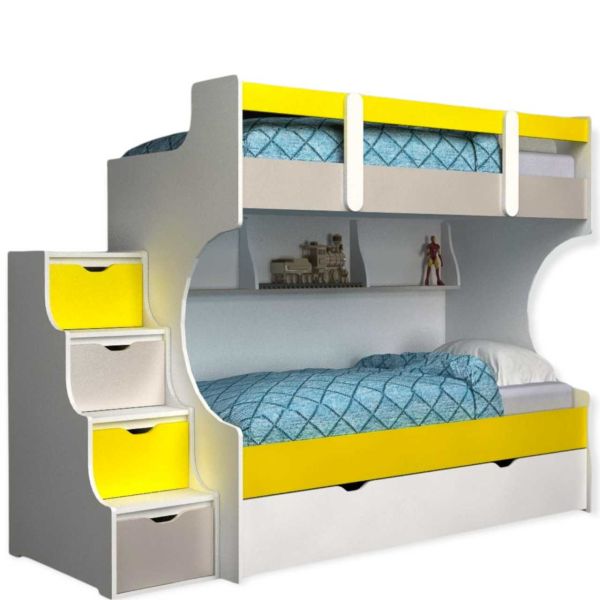 Yavrulu Ranza % 100 MDF Merdivenleri Çekmeceli