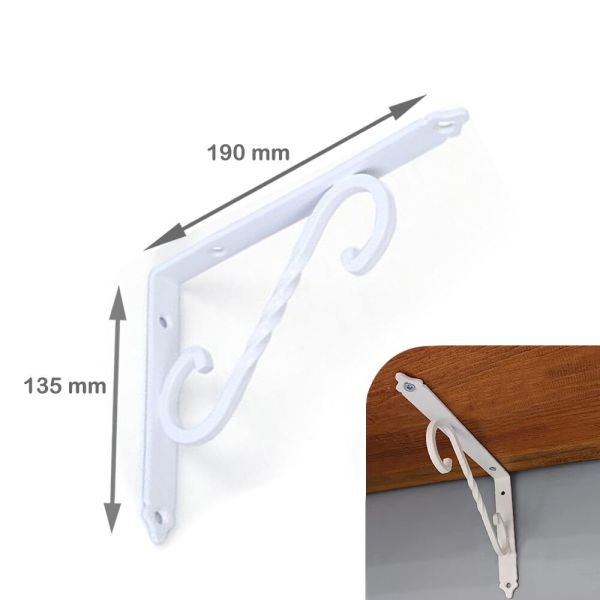 Ferforje Raf Altı Orta Beyaz