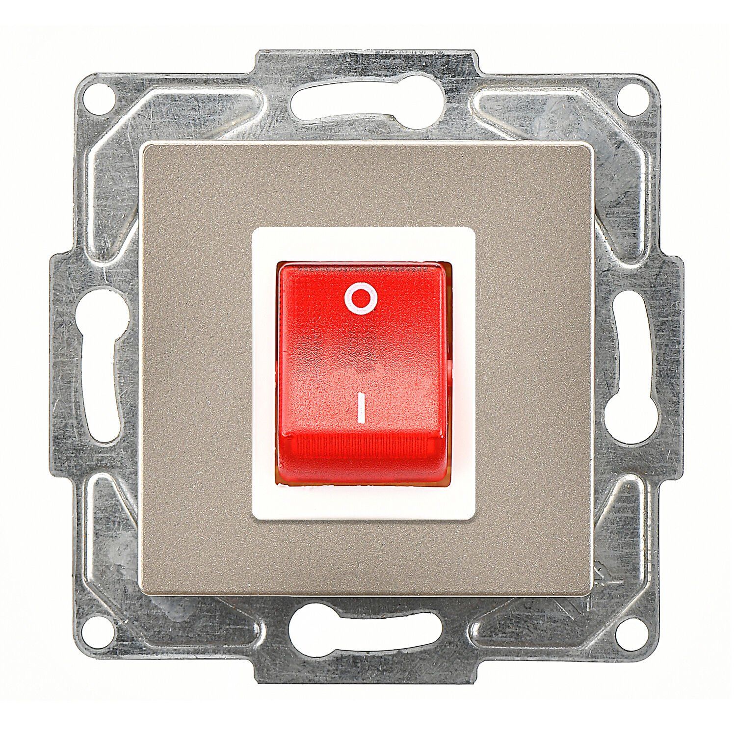 Günsan Eqona Metalik Bej Vidalı Boiler Anahtar - 10AX 250V