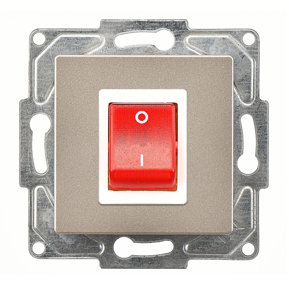 Günsan Eqona Metalik Bej Vidalı Boiler Anahtar - 10AX 250V