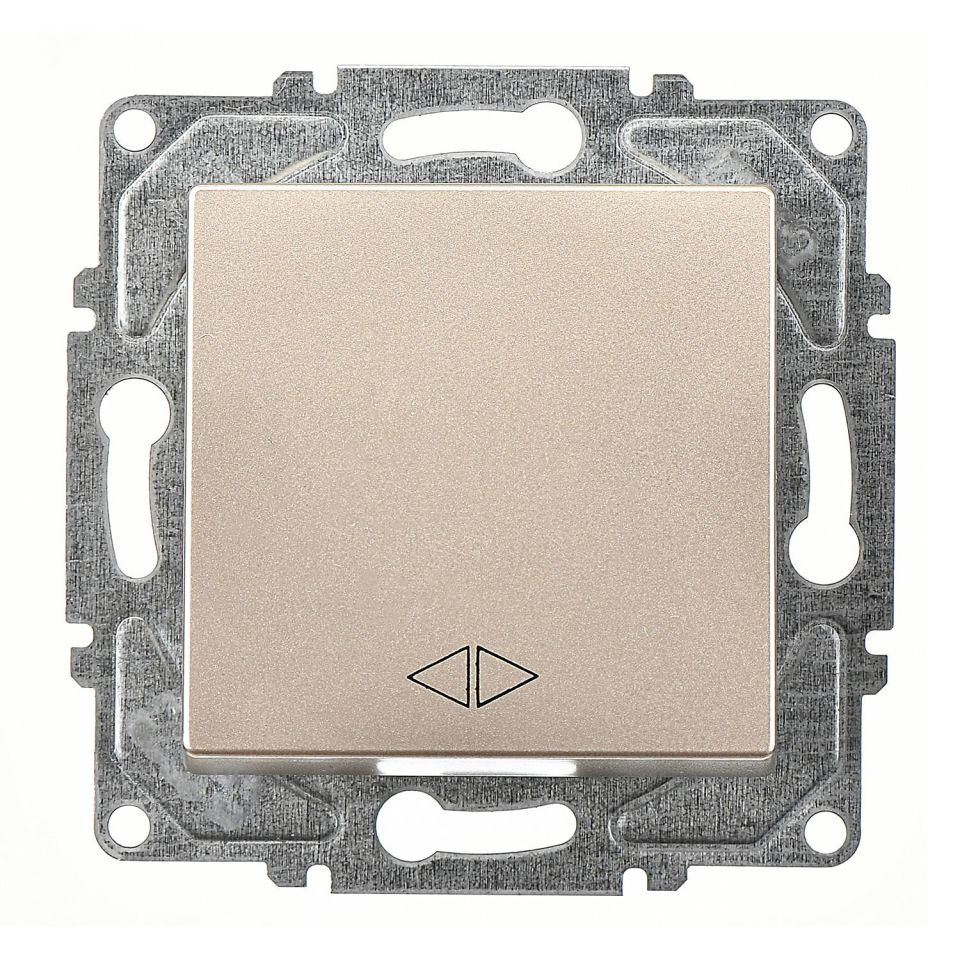 Günsan Eqona Metalik Bej Vidalı Permütatör Ara Vavien Anahtar - 10AX 250V