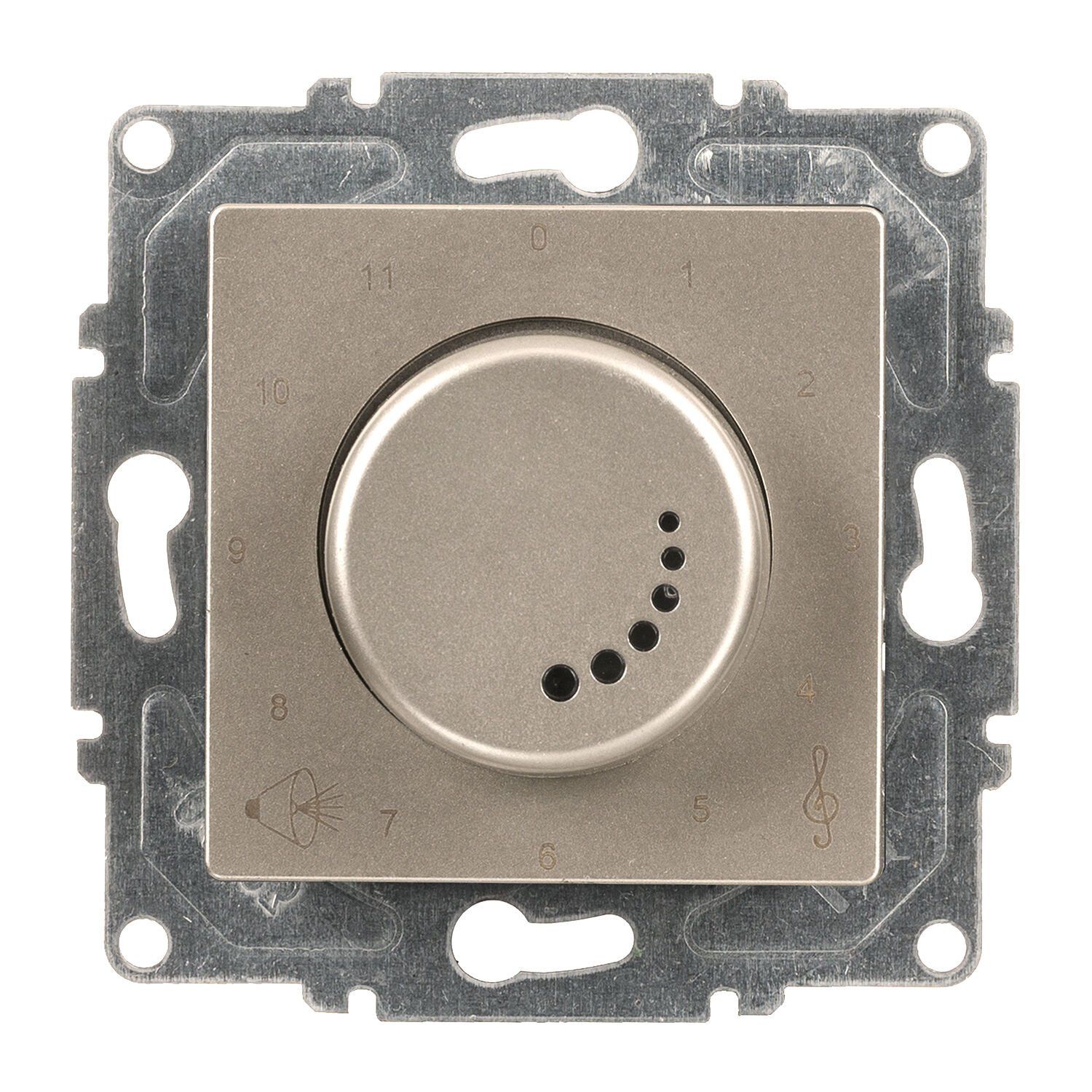 Günsan Eqona Metalik Bej Vidalı Müzik Yayın Anahtarı