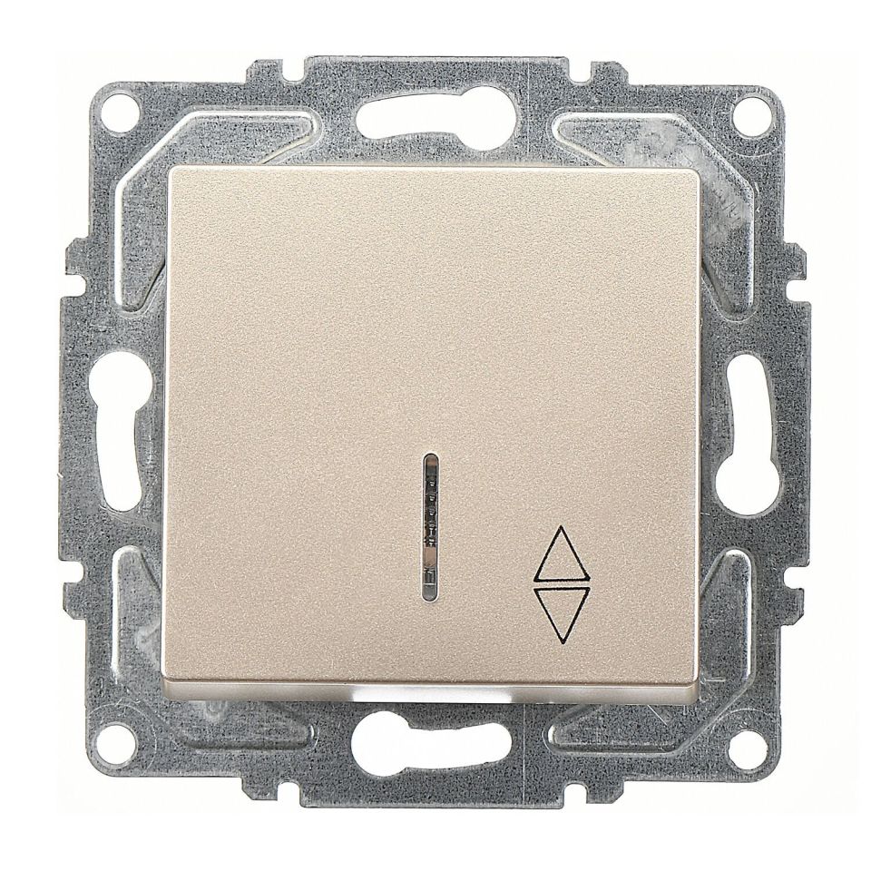 Günsan Eqona Metalik Bej Vidalı Eqona Işıklı Vavien Anahtar