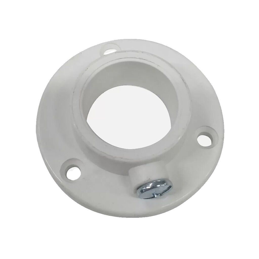 Yuvarlak Askı Flanşı Beyaz ( 10 Adet )