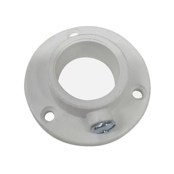 Yuvarlak Askı Flanşı Beyaz ( 10 Adet )