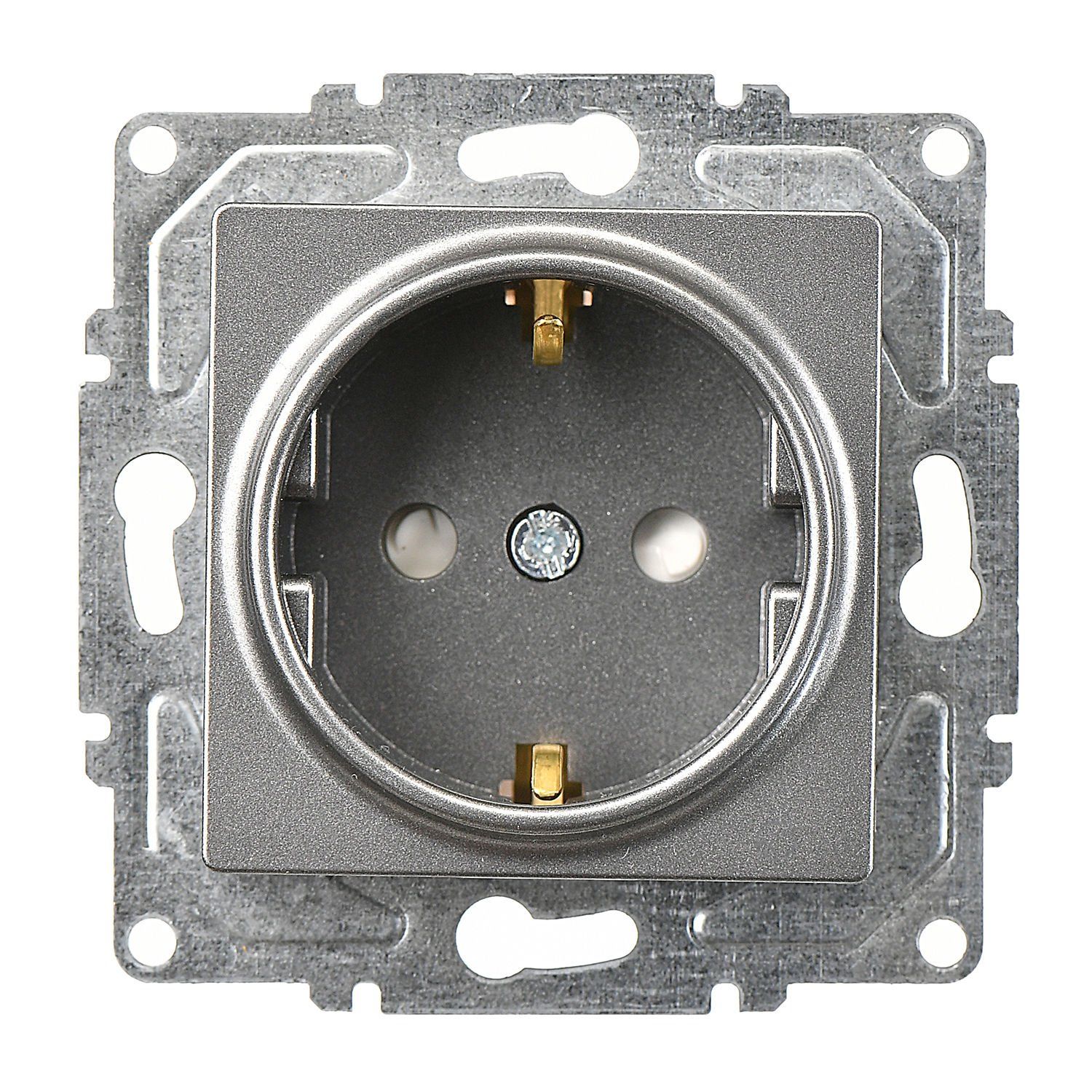 Günsan Eqona Füme Çocuk Korumalı Topraklı Priz - 16A 250V - Klipsli