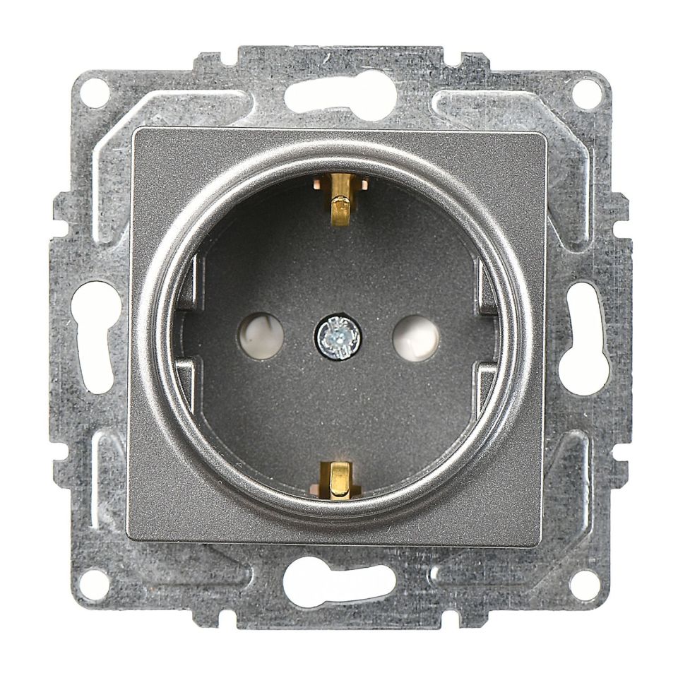 Günsan Eqona Füme Çocuk Korumalı Topraklı Priz - 16A 250V - Klipsli