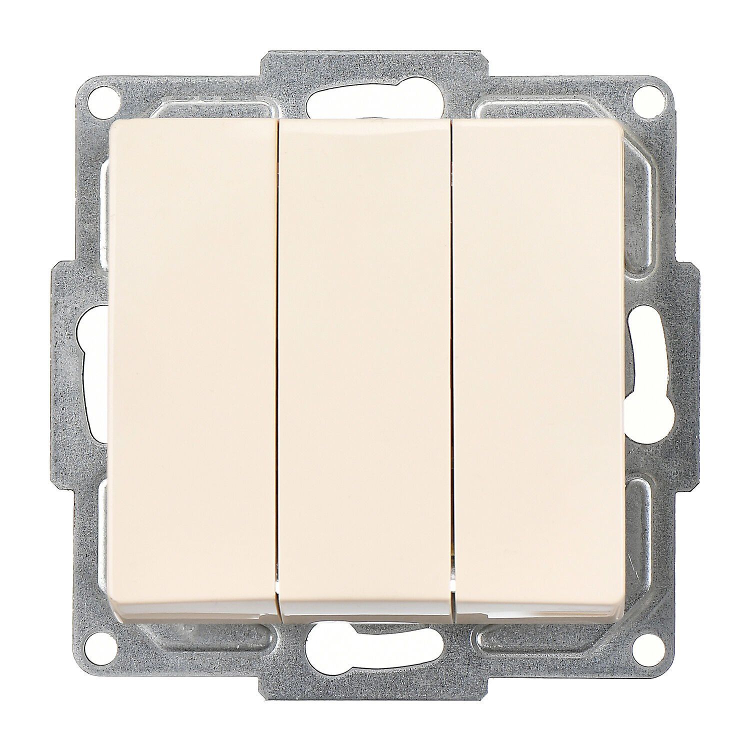 Günsan Visage Krem Vidalı Üçlü Anahtar 10AX 250V