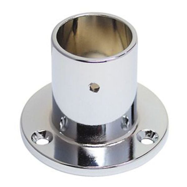 Yuvarlak Uzun Askı Flanşı Vidalı Krom Q 25 ( 2 Adet )