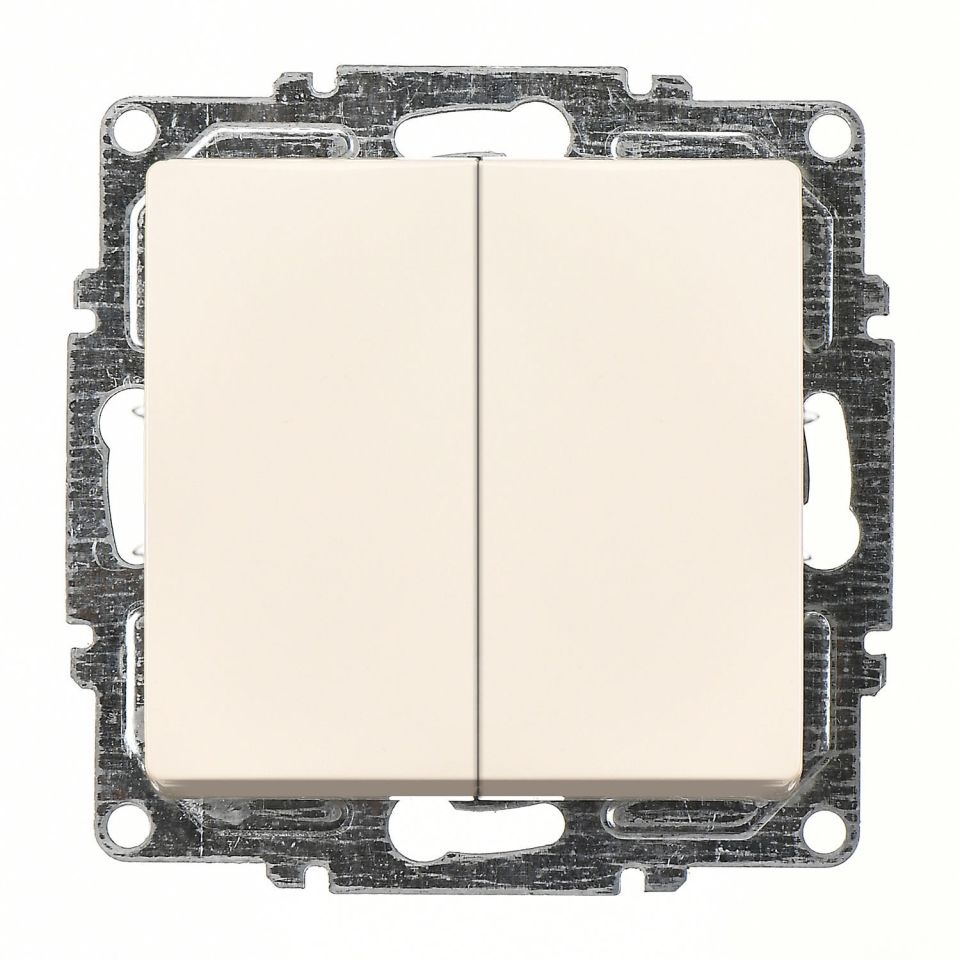 Günsan Visage Krem Vidalı Komütatör Anahtar 10AX 250V