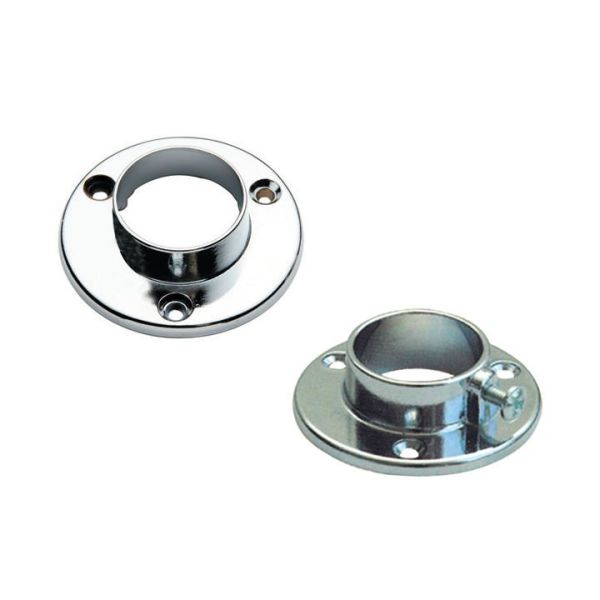 Yuvarlak Mini Askı Flanşı Vidalı Krom Q 16 mm 2 Adet