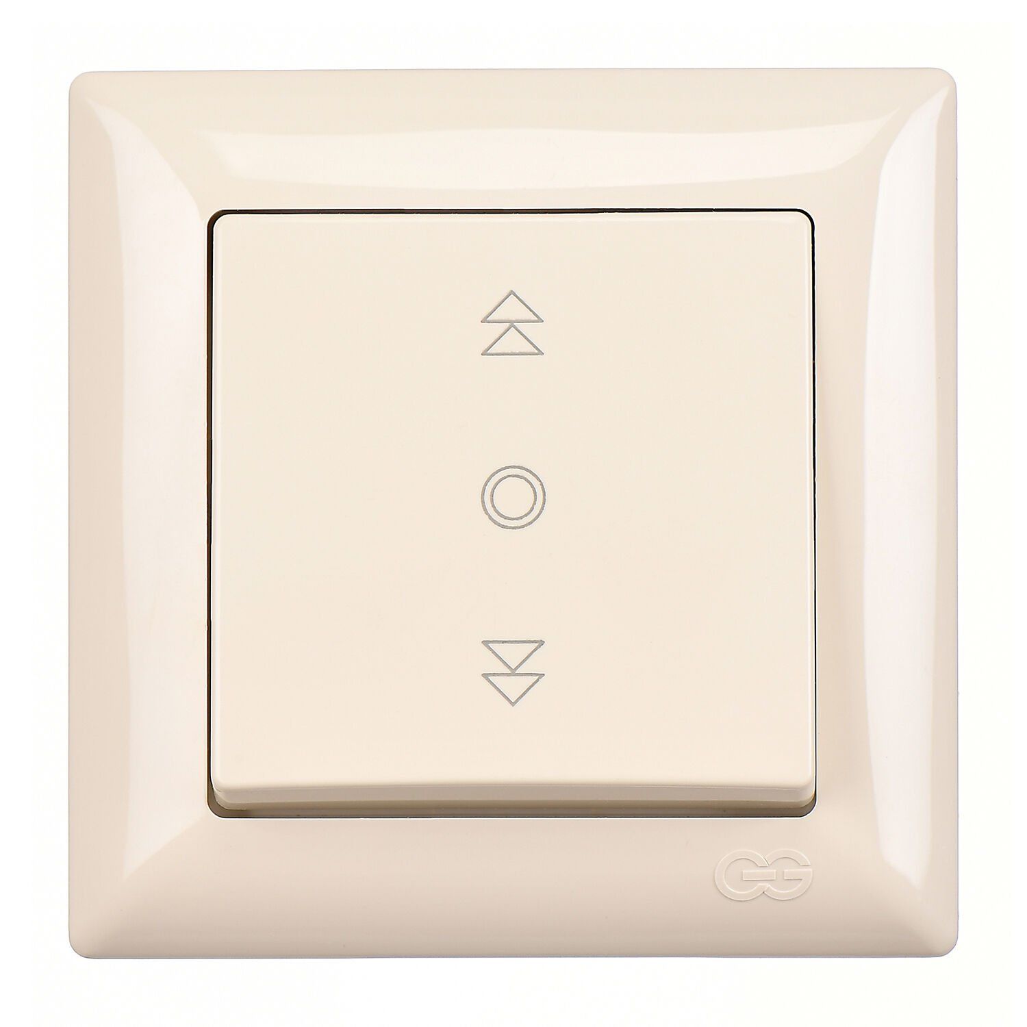 Günsan Visage Jaluzi Kumanda Anahtarı (Tek Düğmeli) Krem