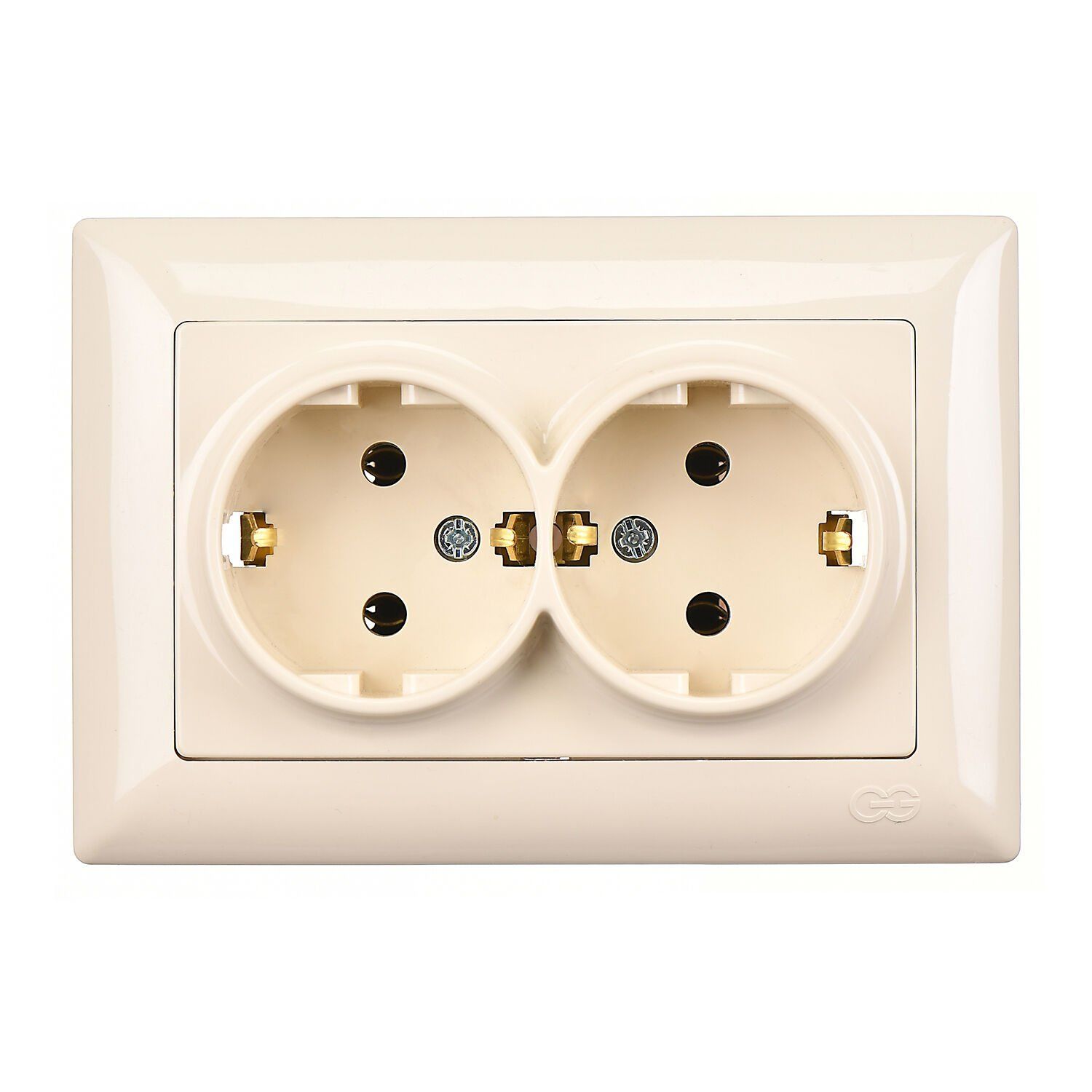 Günsan Visage İkili Topraklı Priz Krem