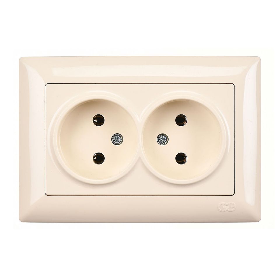 Günsan Visage İkili Priz Krem