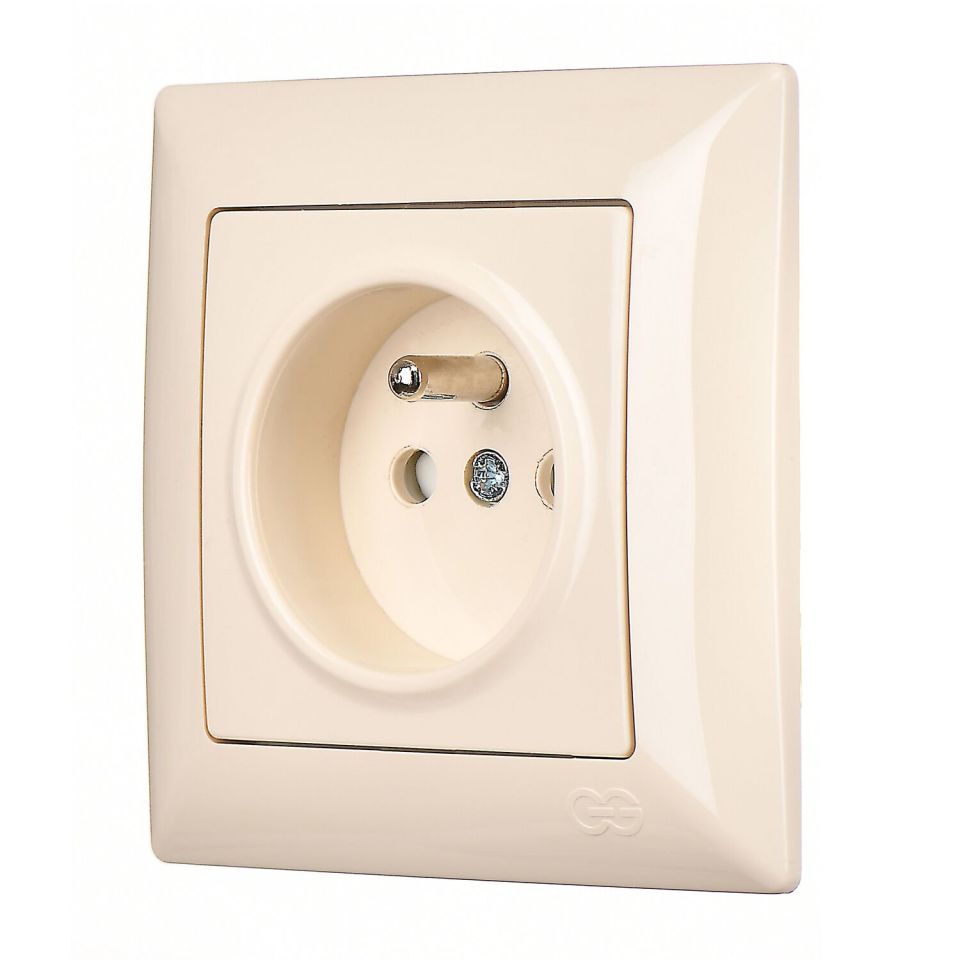 Günsan Visage Çocuk Korumalı UPS Priz Krem