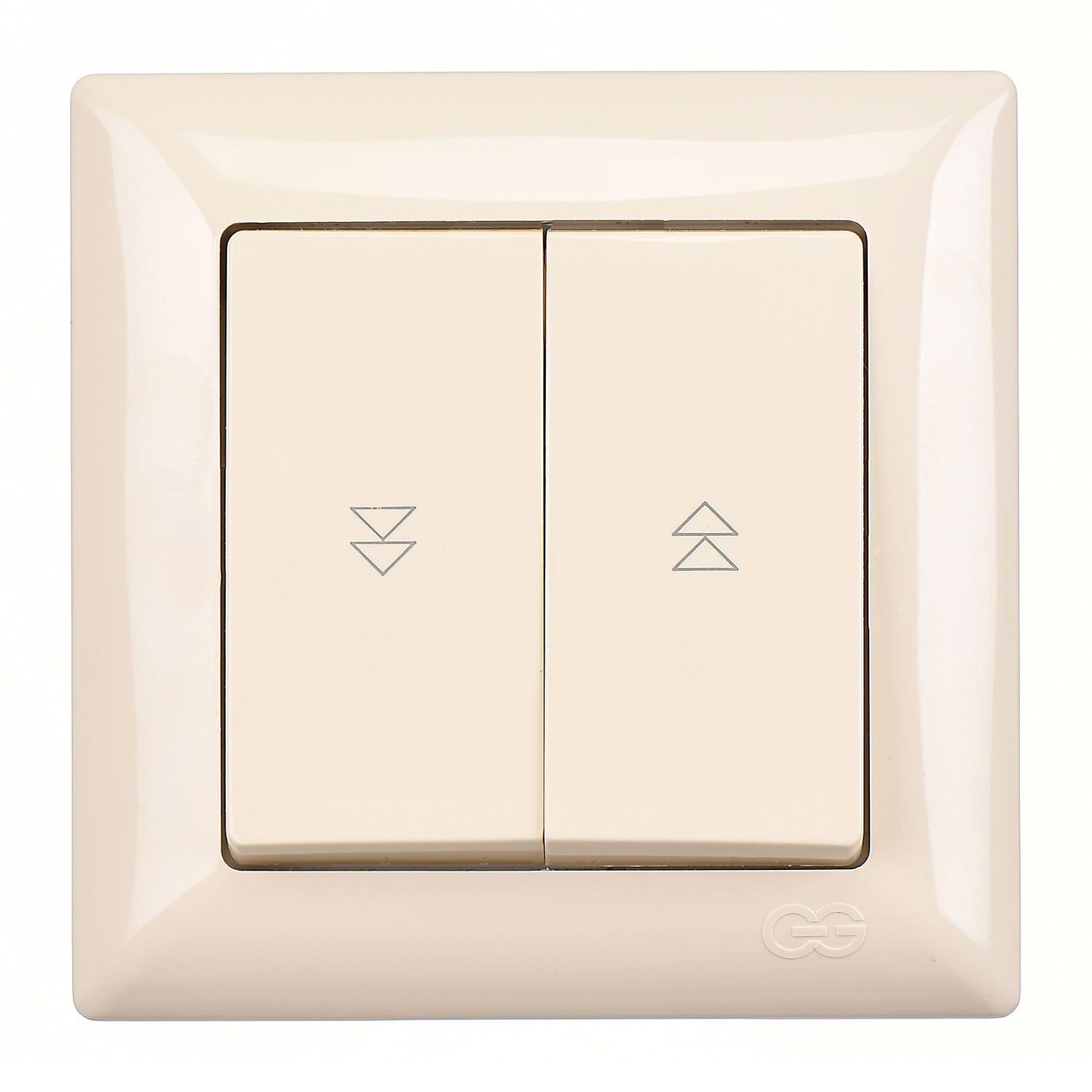 Günsan Visage Jaluzi Kumanda Anahtarı (İki Düğmeli) Krem