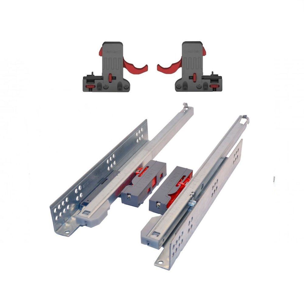 Push Open 40 Cm Kısmi Açılım Çekmece Rayı Mandal Dahil