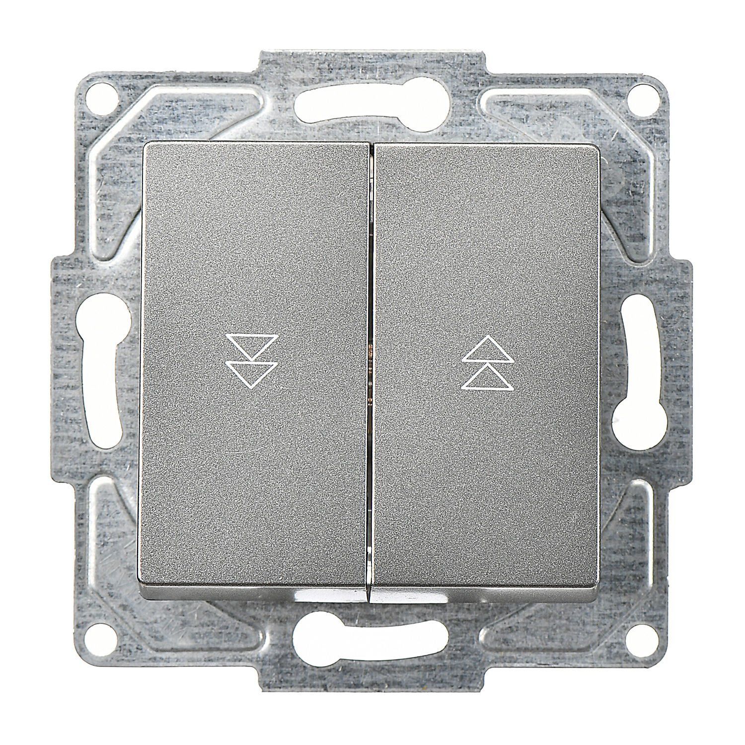 Günsan Eqona Füme Vidalı Jaluzi Kumanda Anahtarı - İki Düğmeli 10AX 250V