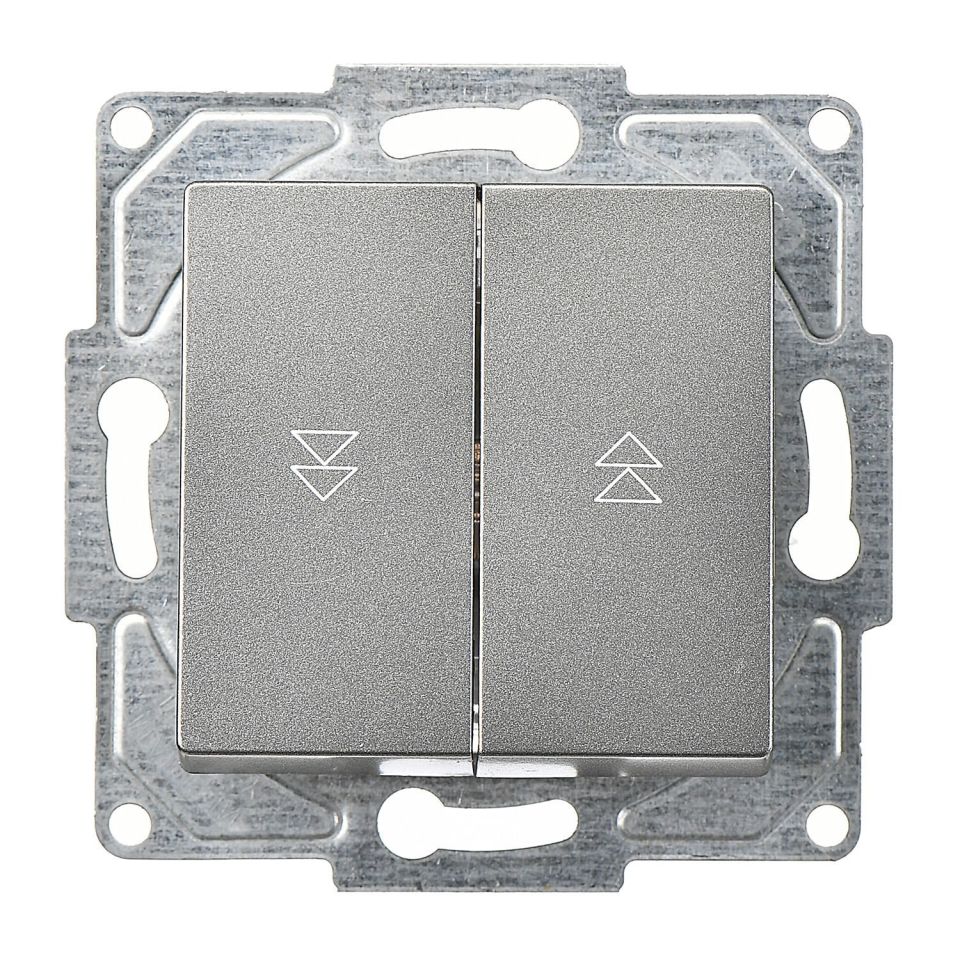 Günsan Eqona Füme Vidalı Jaluzi Kumanda Anahtarı - İki Düğmeli 10AX 250V