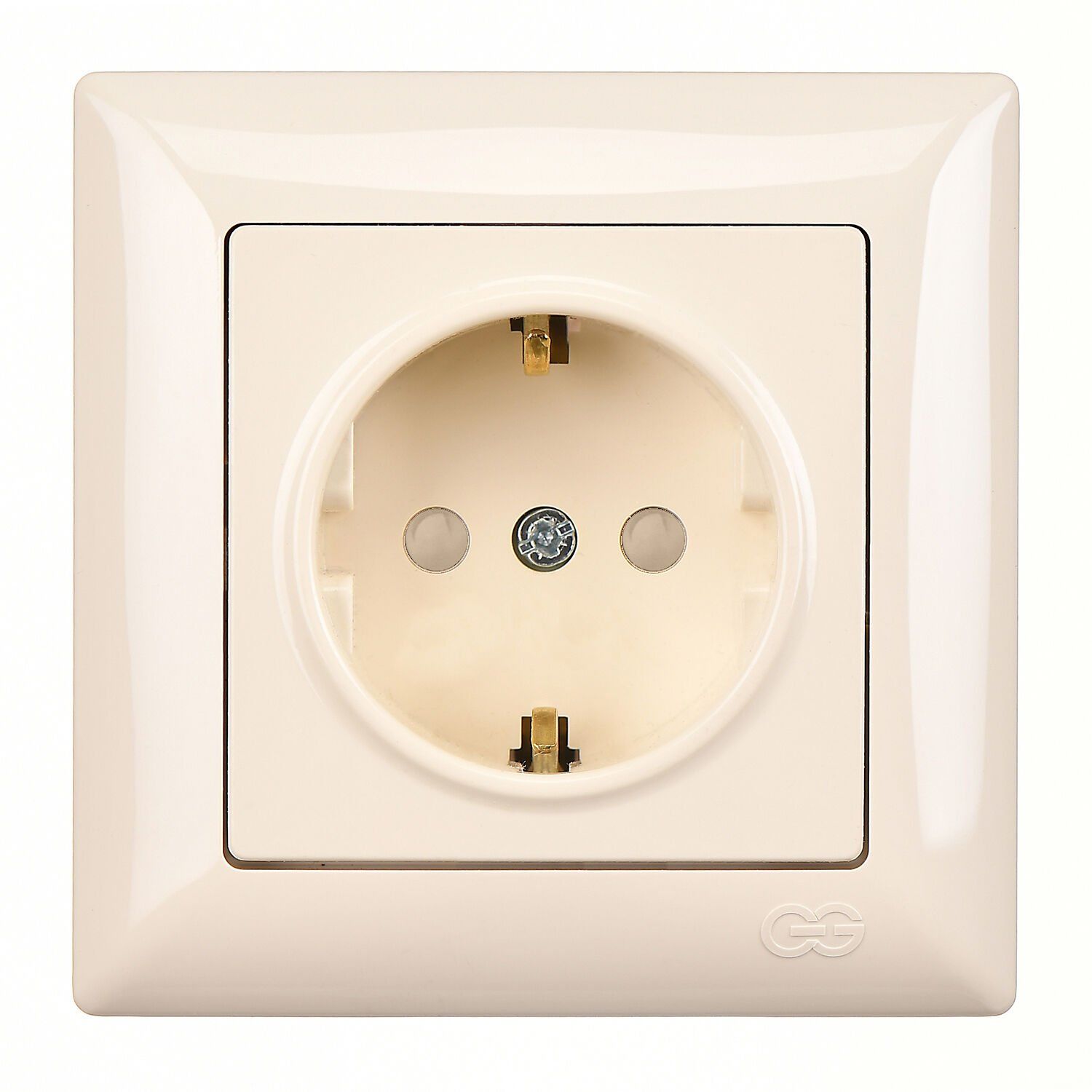 Günsan Visage Çocuk Korumalı Topraklı Priz Krem