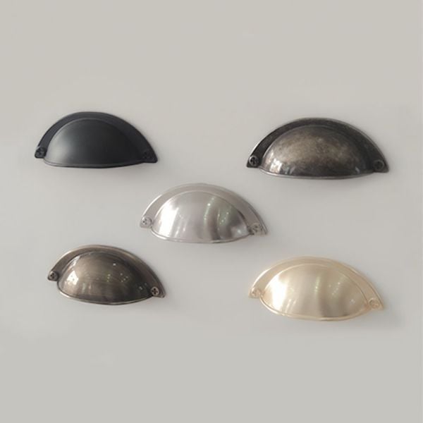 1028 Çanak 64 Mm Mat Siyah Mobilya Kulbu