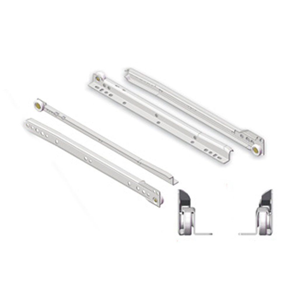 Klasik Kızaklı Dolap Çekmece Rayı Beyaz 35 Cm -(VİDA DAHİL DEĞİL) Çekmece Rayları - Tek Ebat