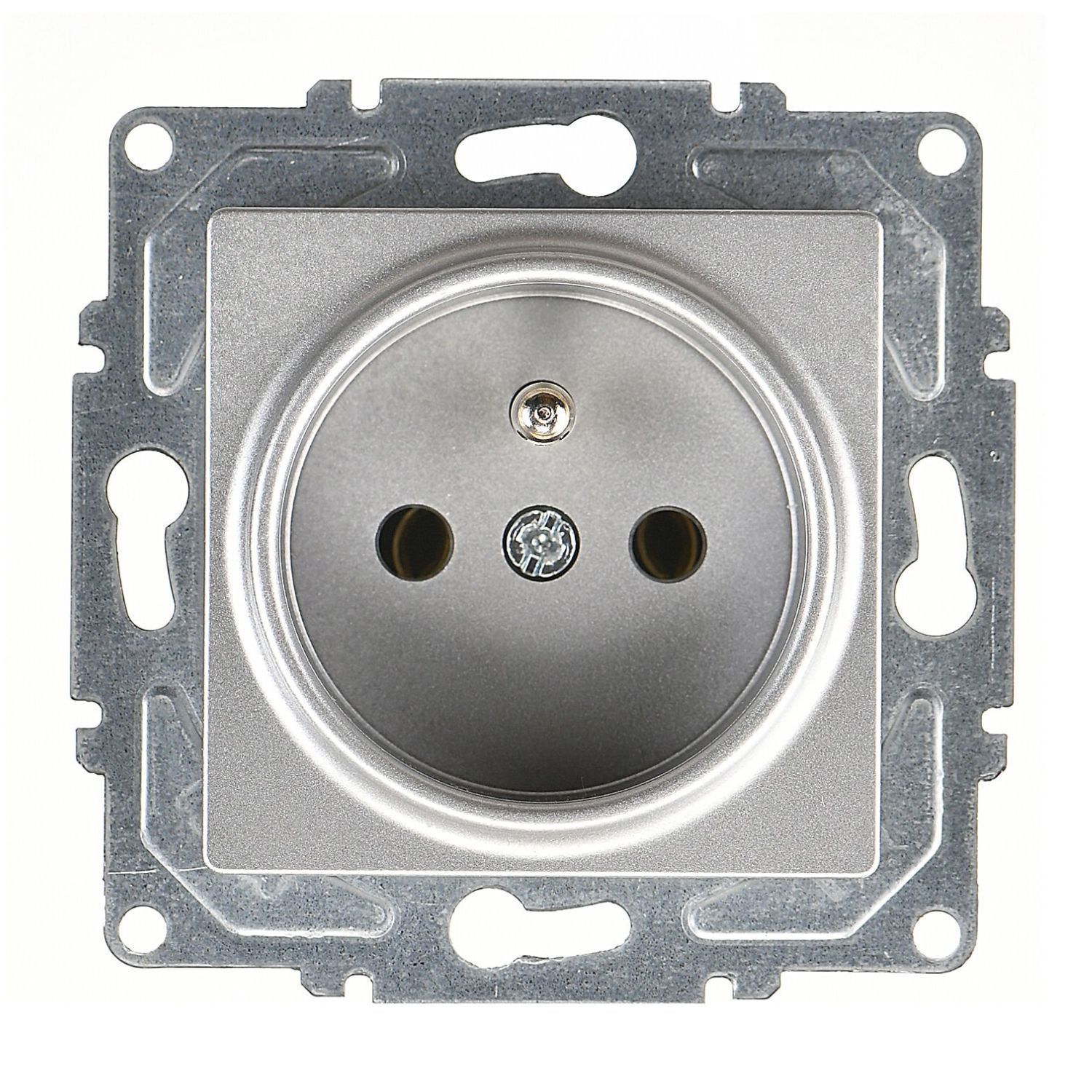 Günsan Eqona Gümüş UPS Priz - 16A 250V - Klipsli