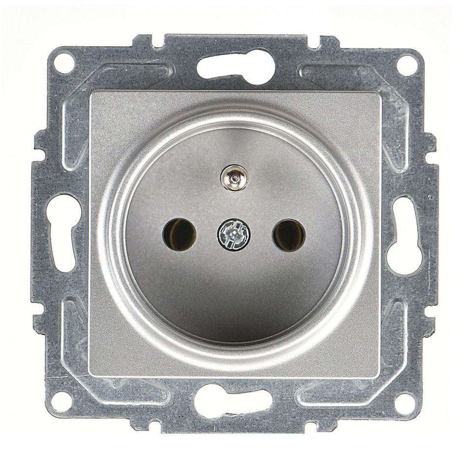 Günsan Eqona Gümüş UPS Priz - 16A 250V - Klipsli