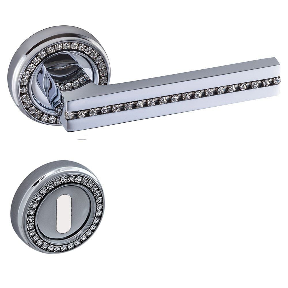 Sedef Krom Rozetli Kapı Kolu Rozetli Oda (TK)