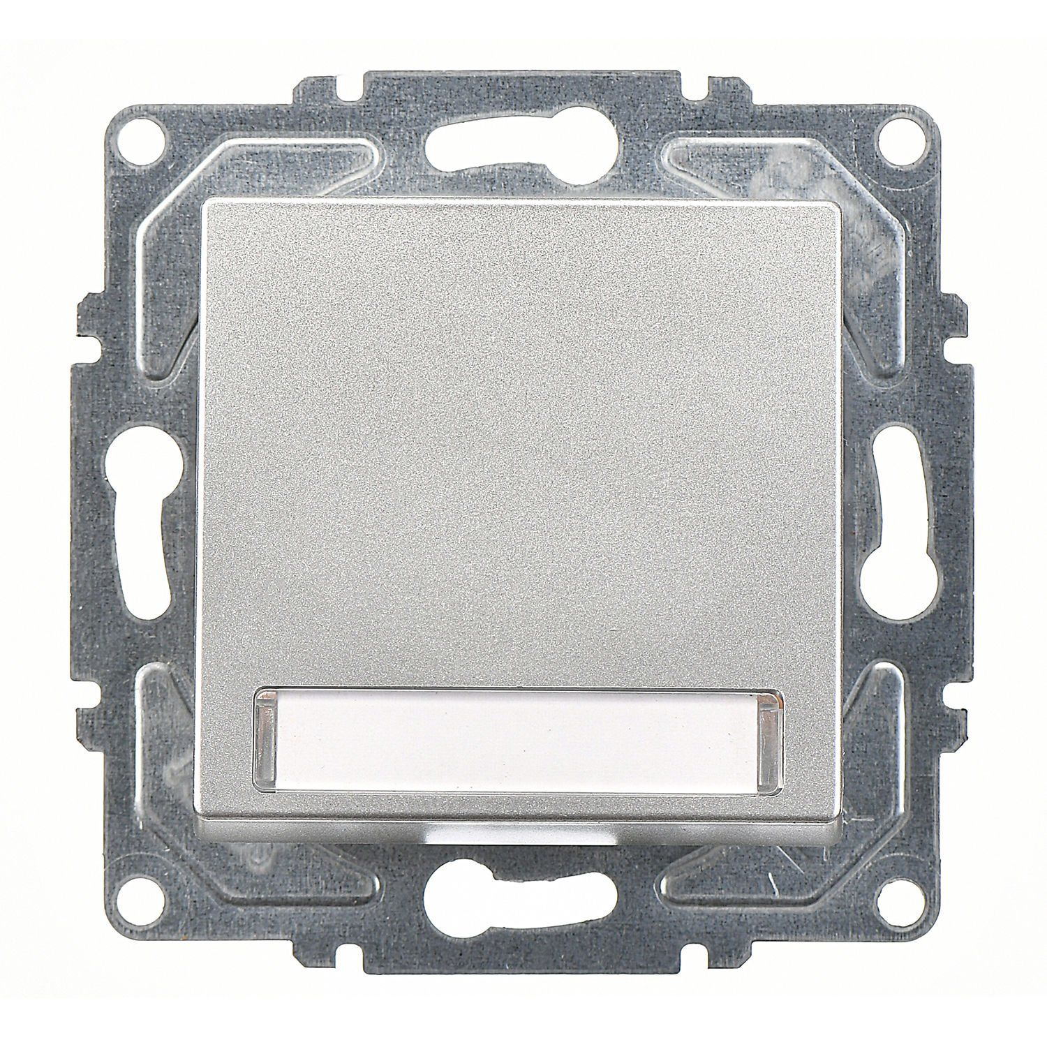 Günsan Eqona Gümüş Klipsli Eqona Işıklı Etiketli Zil Butonu 12V