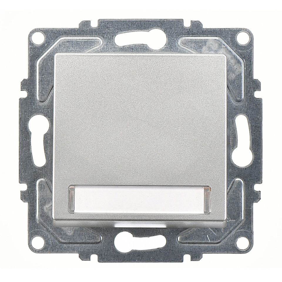 Günsan Eqona Gümüş Klipsli Eqona Işıklı Etiketli Zil Butonu 12V