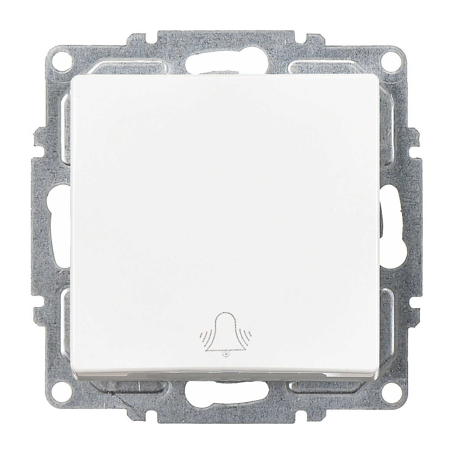 Günsan Visage Beyaz Klipsli Zil Butonu - 10AX 250V