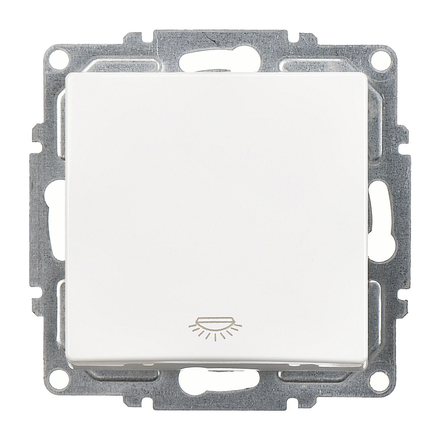 Günsan Visage Beyaz Klipsli Liht Anahtar - 10AX 250V