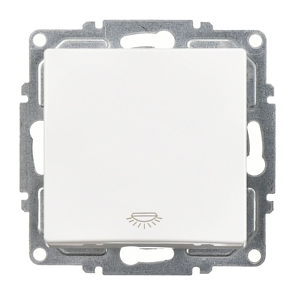 Günsan Visage Beyaz Klipsli Liht Anahtar - 10AX 250V