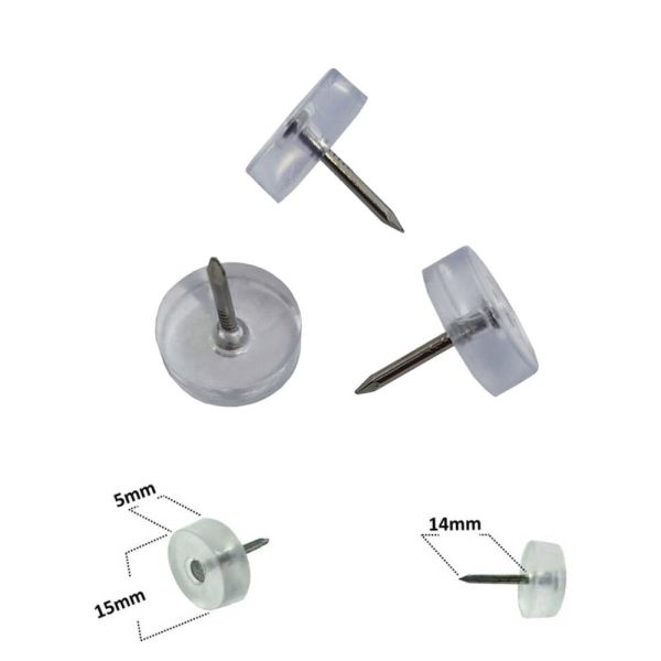 Çivili Poligrid Şeffaf ( 25 Adet )