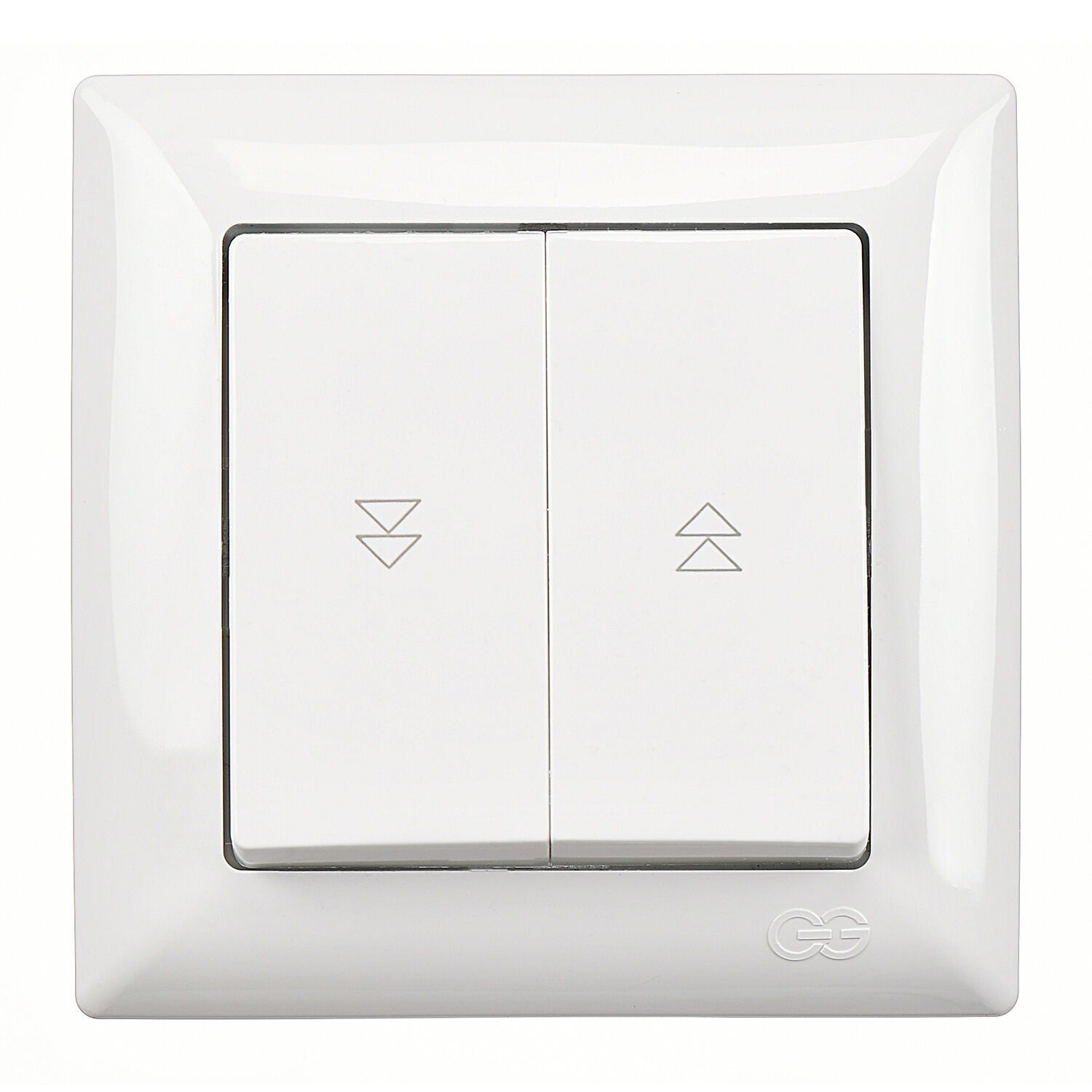 Günsan Visage Jaluzi Kumanda Anahtarı (İki Düğmeli) (klipsli) Beyaz