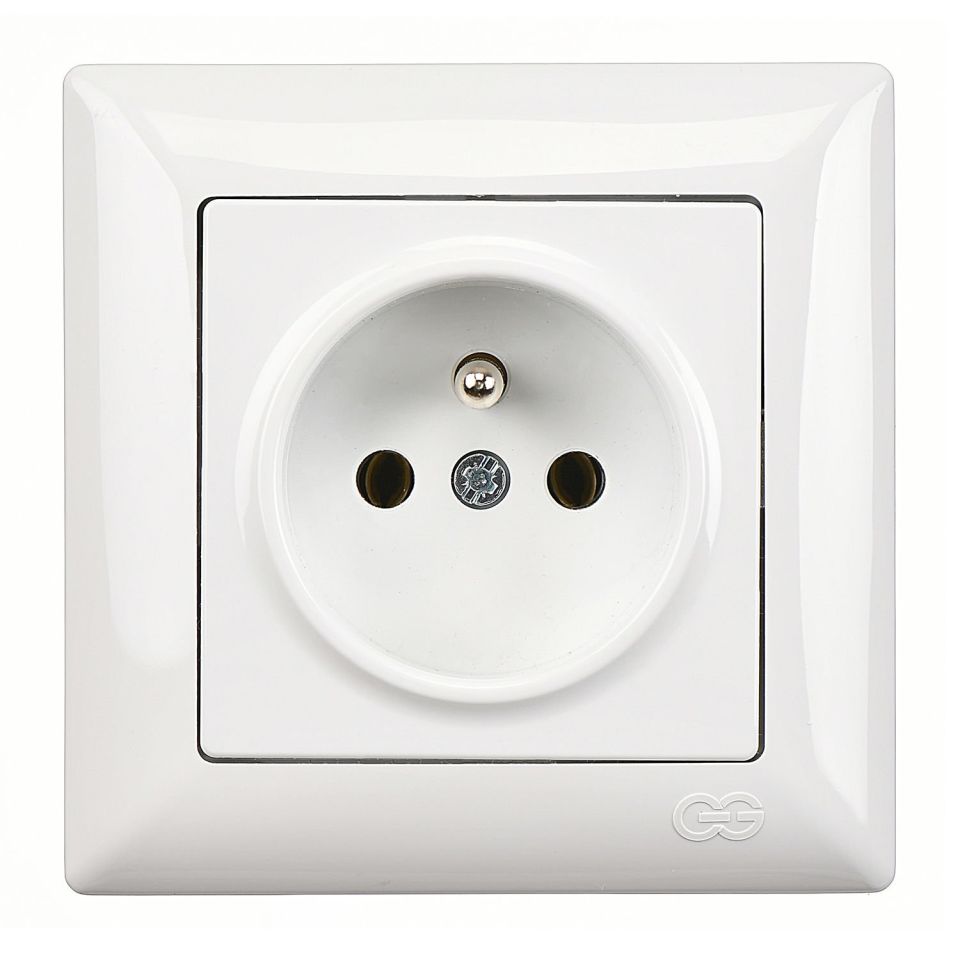 Günsan Visage UPS Priz (klipsli) Beyaz