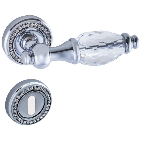 DOĞANLAR IŞIL KROM ROZETLİ ODA KAPI KOLU