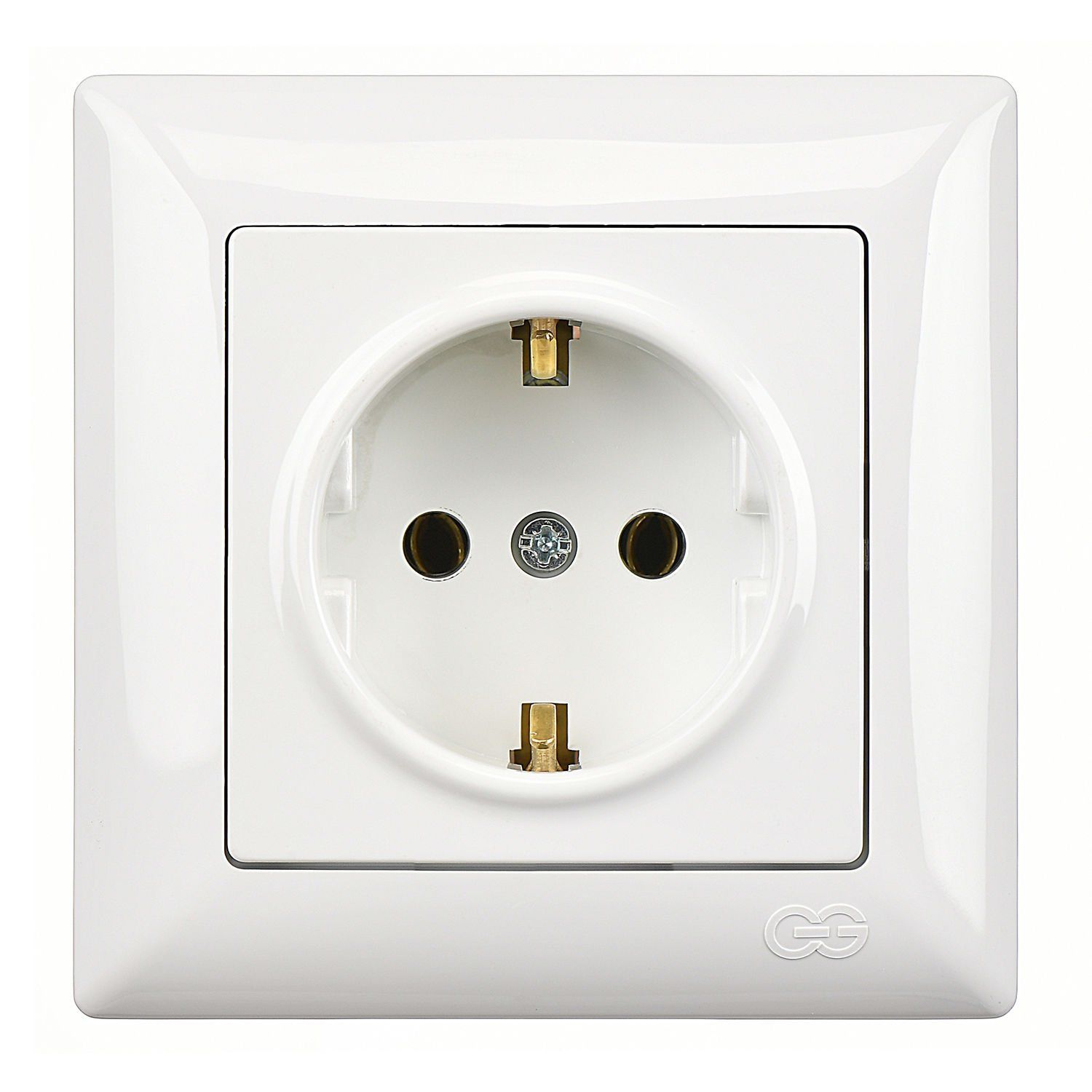 Günsan Visage Topraklı Priz (klipsli) Beyaz